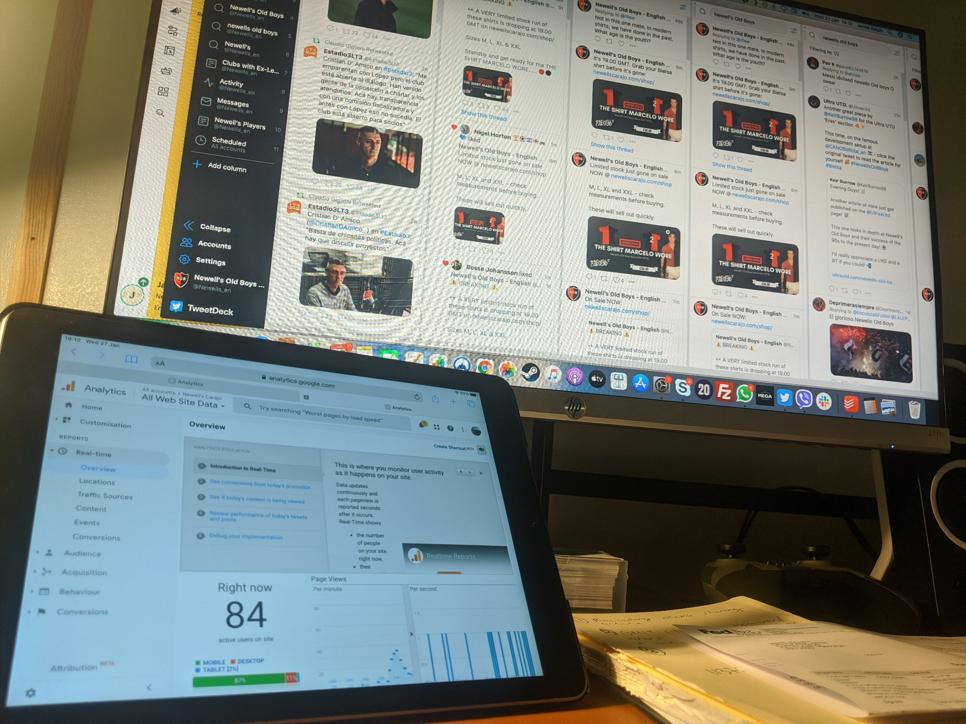 Social media workspace